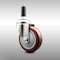 Service Caster 4 Inch 316SS Maroon Polyurethane Wheel Swivel 3/4 Inch Expanding Stem Caster SCC-SS316EX20S414-PPUB-MRN-34 - alternate 4